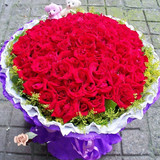 红玫瑰99朵厦门鲜花同城速递鲜花思明区海沧区湖里区集美区同安