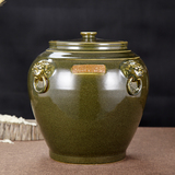 景德镇陶瓷带盖米缸米桶茶叶末油缸酒坛缸水缸20斤50斤100斤200