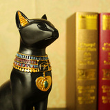 物创意房间家居装饰品摆件树脂工艺品埃及猫神复古玄关欧式结婚礼