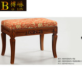 亚振19型维多利亚卧室梳妆凳-02实木雕刻欧式高端别墅家具