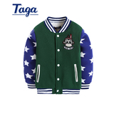 TAGA童装 2015秋冬新款儿童羊羔绒外套男童加厚棒球服中大童冬装