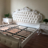 欧式实木床橡木双人床1.8米美式真皮床新古典家具田园公主床现货