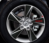 现代朗动16寸专用轮碳纤维毂贴纸 汽车轮圈改装专用轮毂装饰贴