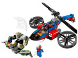 博乐儿童益智拼装积木玩具超级英雄系列10240蜘蛛侠的直升机