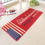 地毯卧室床边毯 欧美长方形简约现代地垫客厅厨房门垫子国旗脚垫