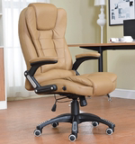 职员办公电脑椅可躺可旋转升降椅网布座椅靠背椅黑蓝色