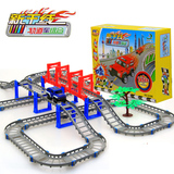 新干线双层轨道车电动汽车 轨道小火车玩具电动车儿童玩具