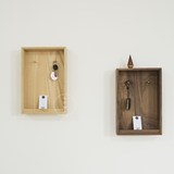 【壁柜】玄关实木壁挂钥匙盒吊柜搁板 创意隔板墙上置物架子墙面