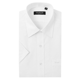 雅戈尔正品SV6600纯色短袖衬衫纯白色男装半袖衬衣免烫抗皱职业装