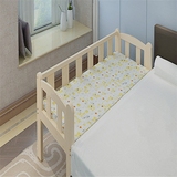 实木家具儿童床带护栏宝宝拼接床男孩小床女孩单人床储物床欧式床