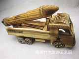 特价木头导弹发射炮装甲车模型饰品摆件木质儿童小汽车玩具车批发