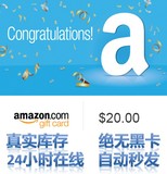 自动发货 美国亚马逊礼品卡购物卡/Amazon/20美元