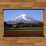 日本名山富士山绝美雪山海报挂画有框画世界风景玄关客厅装饰画