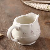 牛奶杯特价包邮瓷奶罐欧式纯白 创意奶缸复古英式咖啡加奶杯子陶