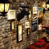 客厅饭厅理发店酒吧装饰画美发店发廊个性挂画咖啡厅组合创意墙画