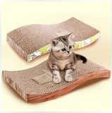 猫抓板 瓦楞纸猫玩具 猫沙发 直板波浪形磨爪玩具 送猫薄荷 特价