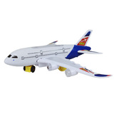 迷你闪光空中巴士A380儿童电动玩具飞机模型拼装组装南航客机包邮