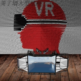 VR虚拟现实主题壁纸科技公司办公室创意墙纸3D游戏开发公司大壁画