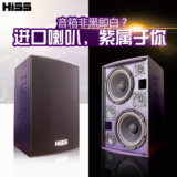 HISS海斯 紫色双8寸专业三分频音箱 KTV酒吧舞台卡拉OK专用音响