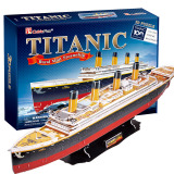 乐立方3D立体拼图泰坦尼克号船模型拼装玩具创意新年礼物送男女友