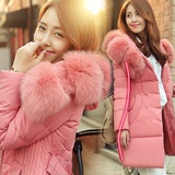 香港IT代购韩国SZ2014冬季新款羽绒服加厚修身外套女装