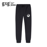 商场同款gxg.jeans男装休闲裤小脚藏青运动修身束口长裤#63602021