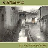 中国画-水墨山水-xhs234+杨明义-百桥图10-宣纸打印-高清复制