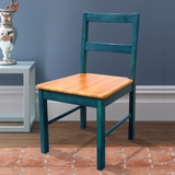 特价实木餐桌椅松木餐椅现代简约复古靠背实木椅子6EFd6e9c