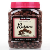 2016年10月美国原装进口kirkland提子/葡萄干夹心巧克力豆1500g