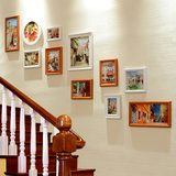 美轩 楼梯照片墙 相框墙欧式相片墙 创意客厅走廊挂墙相框组合