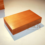 包邮实木抽屉式办公桌面收纳盒实木储物盒整理盒高档油漆木盒子