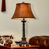 美式复古欧式高贵奢华创意仿古卧室床头书房客厅大号调光装饰台灯