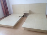 杭州宾馆快捷酒店客栈家具客房单人床双人床床架床头柜全套定制