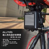 赛途 山地车自行车智能激光尾灯转向灯刹车灯骑行装备单车配件