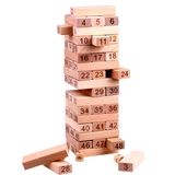 叠高层层叠抽积木益智力儿童玩具成人桌面游戏实木叠叠乐数字叠