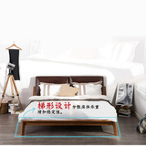 北欧实木床简约宜家双人床1.8米现代户型实木床新款软靠背舒适床
