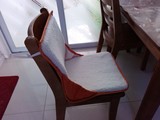 外贸特价：折叠毛绒椅子垫海绵加厚坐垫带靠背保暖45*45+45CM
