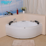 特价亚克力浴缸1.1米三角形冲浪按摩浴缸包邮双人扇形浴缸浴盆
