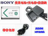索尼DSC-WX300 WX350 HX300 HX400相机电池+充电器+数据线NP-BX1