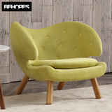 【极美家具】设计师创意 北欧休闲沙发椅 单人咖啡厅沙发