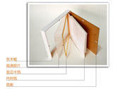 生花框 DIY手工框3D金边立体衍纸相框 实木加厚装饰画框 标本 永