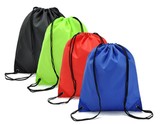 便携男女纯色运动双肩背包 旅行包 可折叠收纳抽绳束口袋 沙滩包