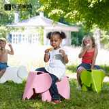 饰派大象凳 时尚休闲儿童家具创意宜家小椅子塑料换鞋凳 特价包邮