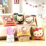 抱枕 hello kitty沙发靠垫套 床头靠背靠枕2016创意可爱卡通粉色