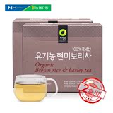 韩国进口清净园有机玄米大麦茶烘焙茶包120g*2组合
