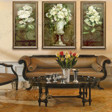 恒美手绘油画简欧风格装饰静物花卉TF9家居客厅餐厅玄关有框画