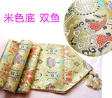 低价促销 中式绸缎桌旗 米色系列 中式桌旗