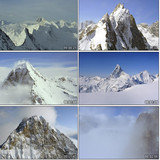 航拍 大自然 冰川雪山 山峰 山顶 积雪 高清实拍视频素材