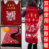 云南四川贵州重庆老式传统婴儿背带背巾背带背被传统绣花背袋加大