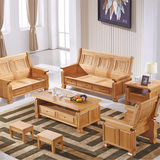 实木沙发德国进口榉木沙发中式原木雕花仿古木质住宅客厅组合家具
